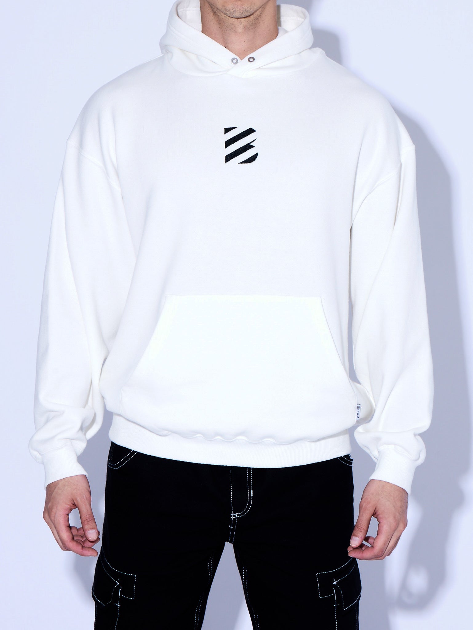 B Logo Light Hoodie