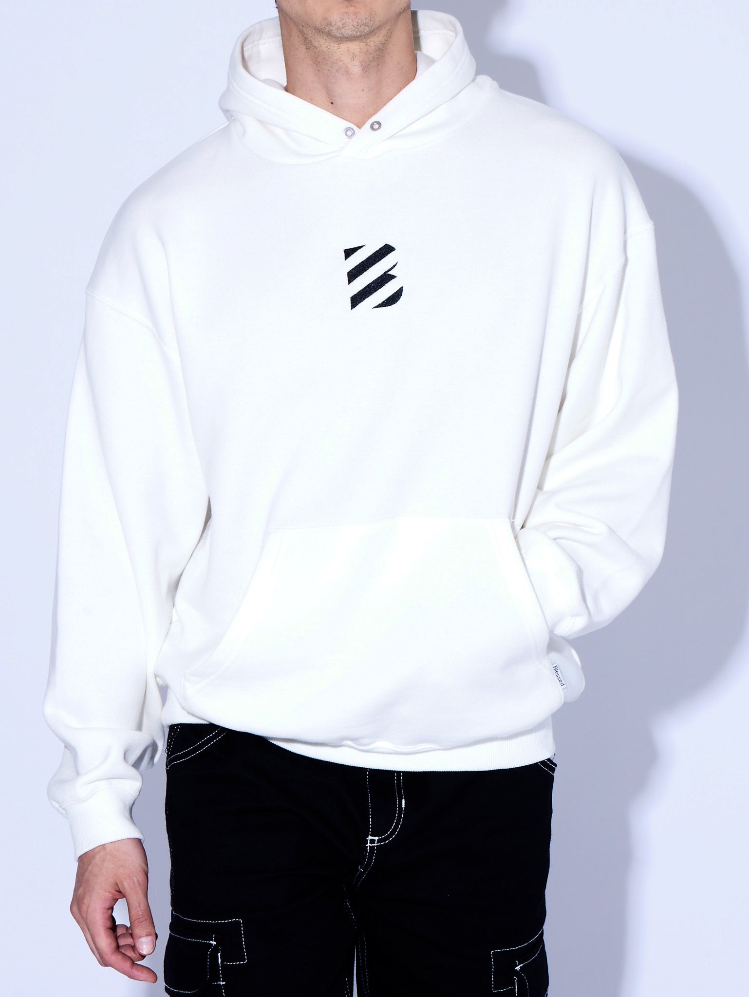 B Logo Light Hoodie