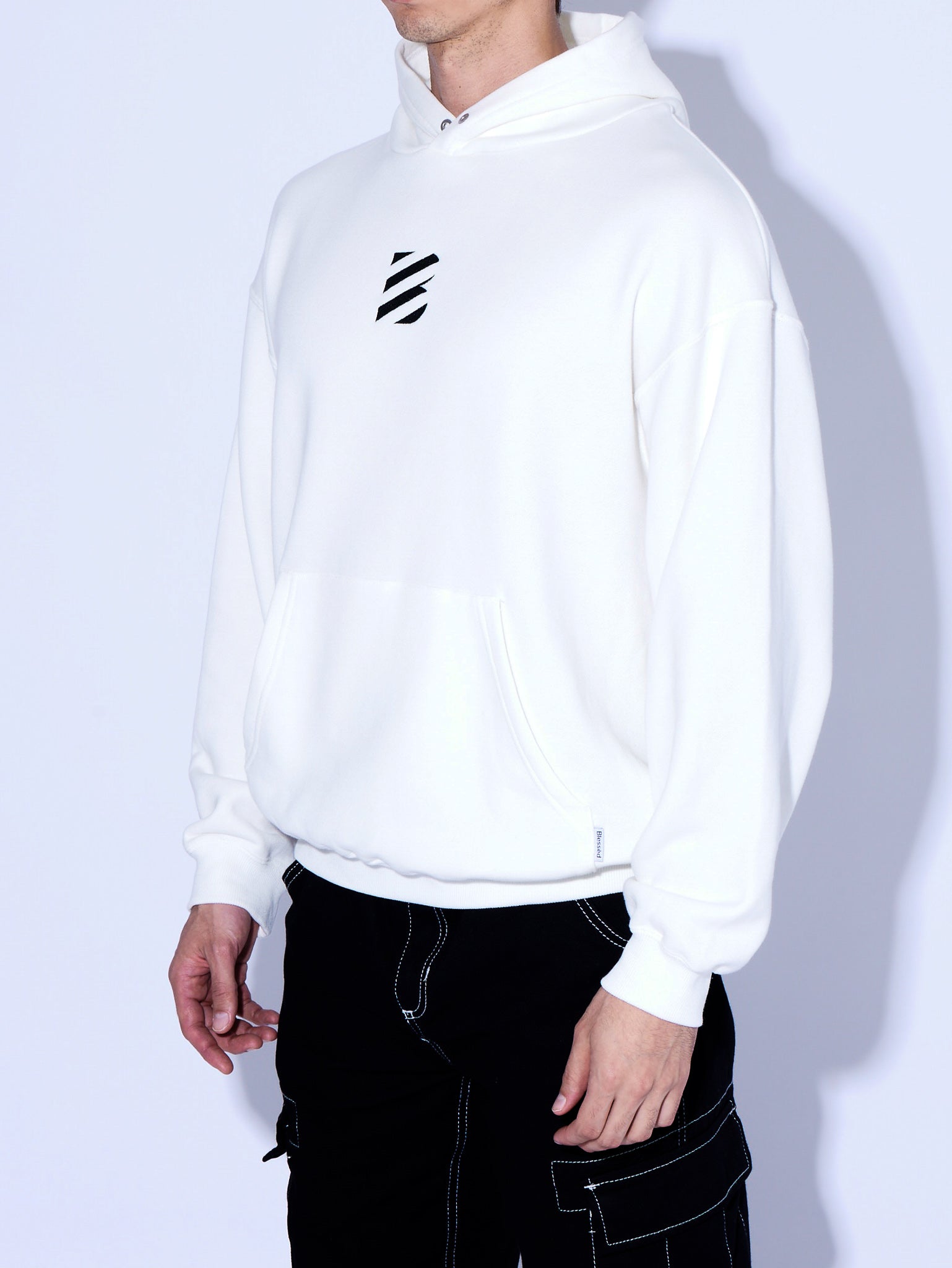 B Logo Light Hoodie